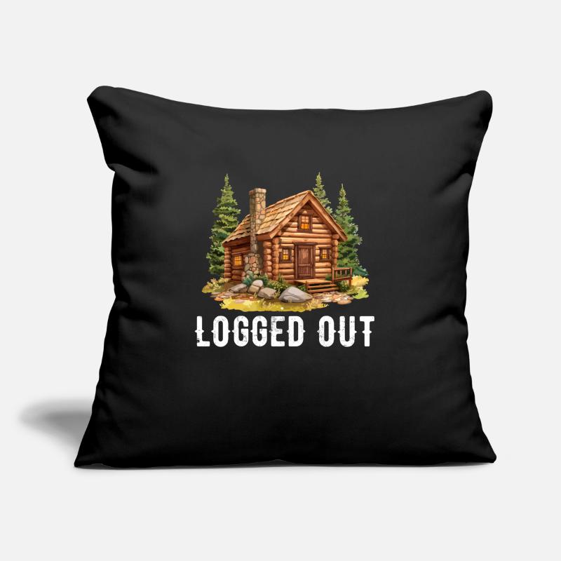 Cabane déconnectée, cabine extérieure Coussin et housse de 45 x 45 cm