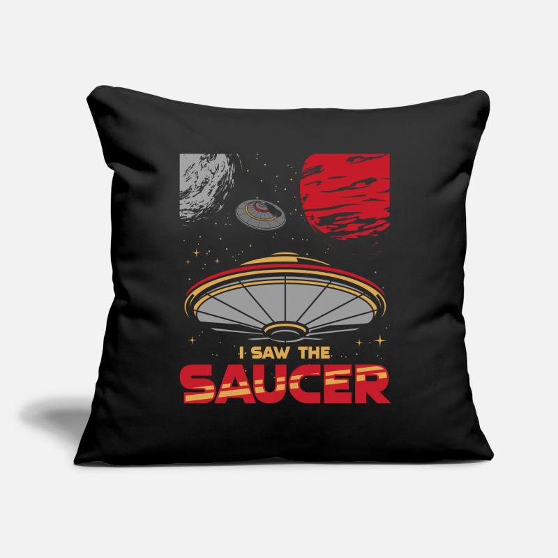 Alien, UFO, UAP, Space, Space Flying Object Sofa pillow with filling 45cm x 45cm