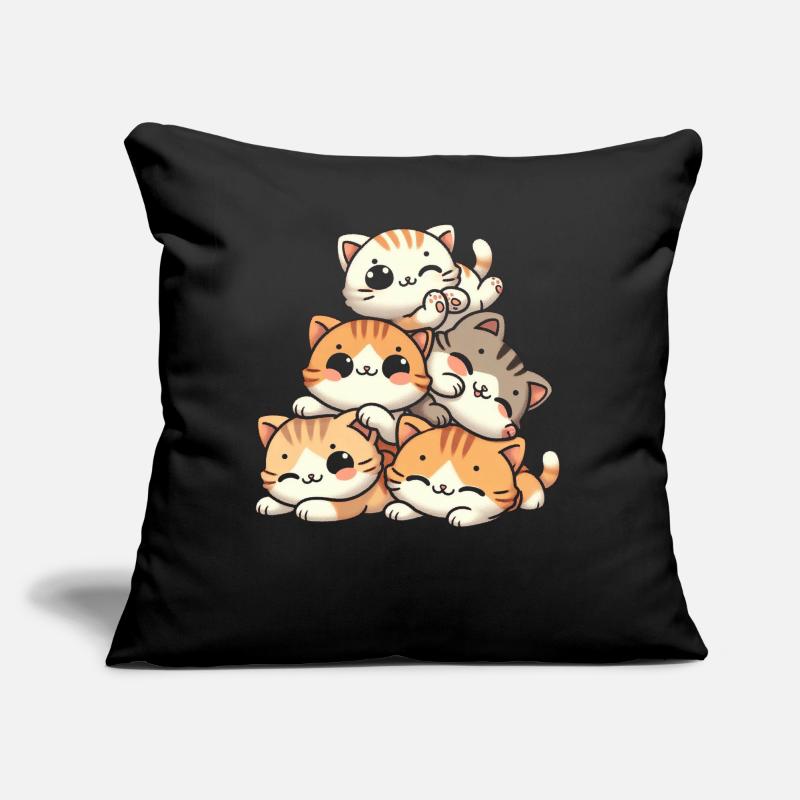 Stack of Kitty Cats Stack Kawaii Meowtain Anime Sofa pillow with filling 45cm x 45cm