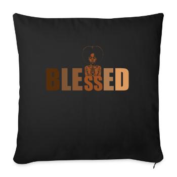 African American Christ Jesus Black Women - Sofa pillow with filling 45cm x 45cm - black - Front