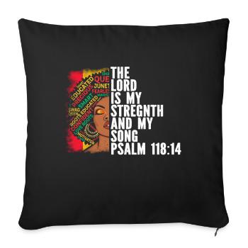 African American Christ Jesus Black Women - Sofa pillow with filling 45cm x 45cm - black - Front