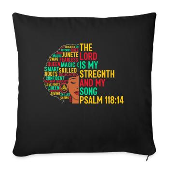African American Christ Jesus Black Women - Sofa pillow with filling 45cm x 45cm - black - Front