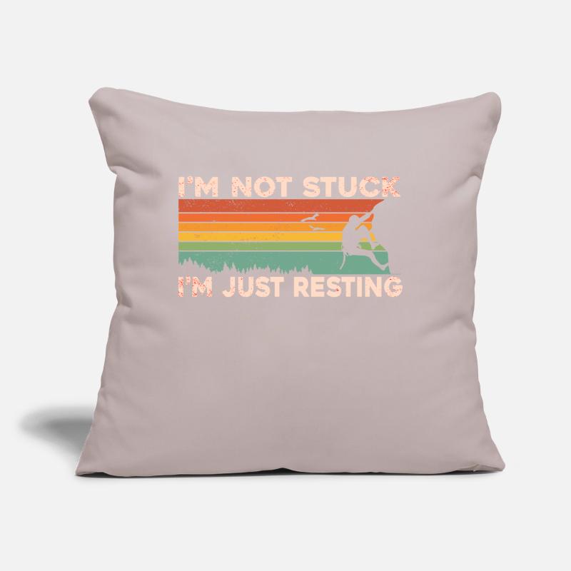 Climbing Mountain Boulder Climble Climber Sofa pillow with filling 45cm x 45cm