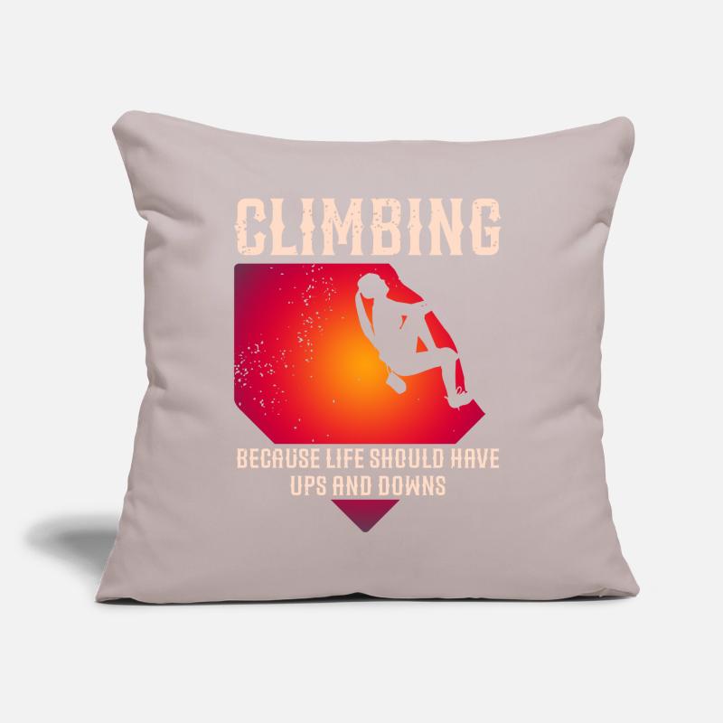 Climbing Mountain Boulder Climble Climber Sofa pillow with filling 45cm x 45cm