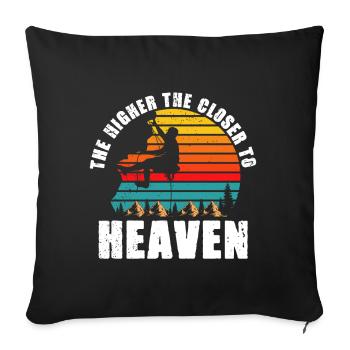Climbing Mountain Boulder Climble Climber - Sofa pillow with filling 45cm x 45cm - black - Front