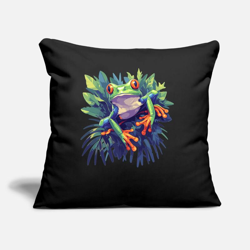 Rainette Baumfrösche Baumfrosch Coussin et housse de 45 x 45 cm