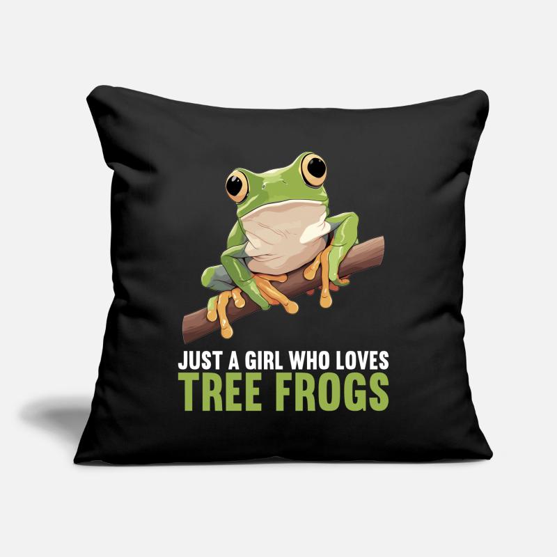 Rainette Baumfrösche Baumfrosch Coussin et housse de 45 x 45 cm