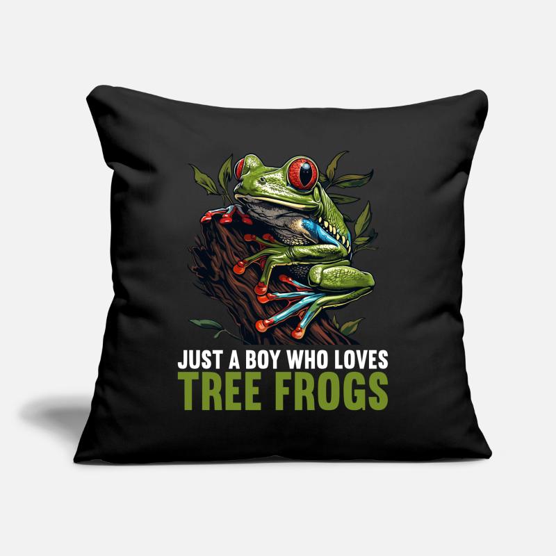 Rainette Baumfrösche Baumfrosch Coussin et housse de 45 x 45 cm