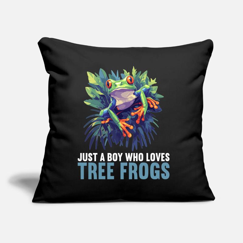 Rainette Baumfrösche Baumfrosch Coussin et housse de 45 x 45 cm