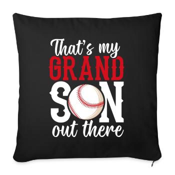 Baseball Nana Baseball Granny Game Day - Sofa pillow with filling 45cm x 45cm - black - Front