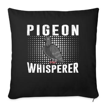 pigeon fancier pigeon bird lover pigeon - Sofa pillow with filling 45cm x 45cm - black - Front