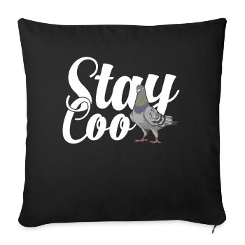pigeon fancier pigeon bird lover pigeon - Sofa pillow with filling 45cm x 45cm - black - Front