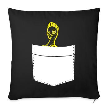 pigeon fancier pigeon bird lover pigeon - Sofa pillow with filling 45cm x 45cm - black - Front