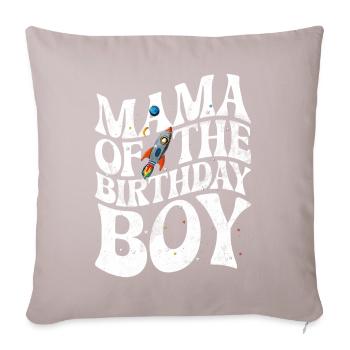 Astronautes de l’espace de la mère de la fille d’anniversaire - Coussin et housse de 45 x 45 cm - taupe clair - Devant