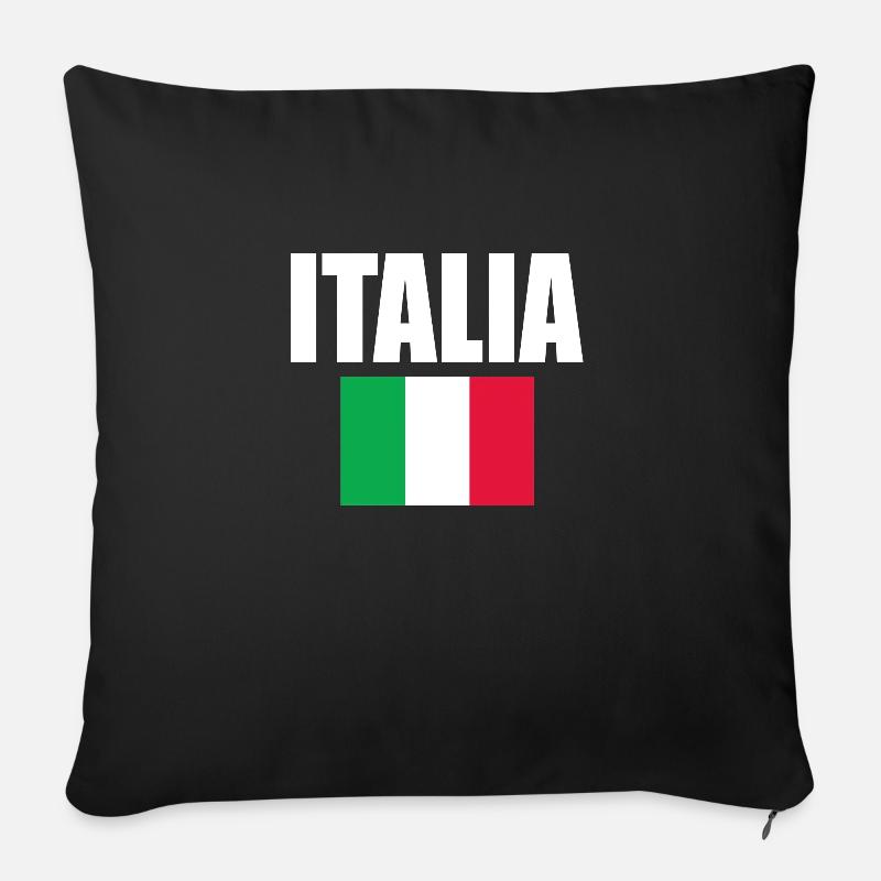 Italia - Sofakissen mit Füllung 45 x 45 cm - Schwarz