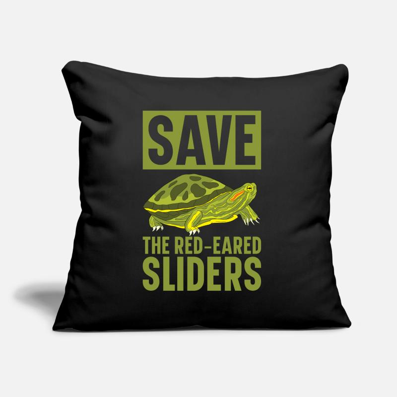Red-eared Turtle Turtle Sofa pillow with filling 45cm x 45cm