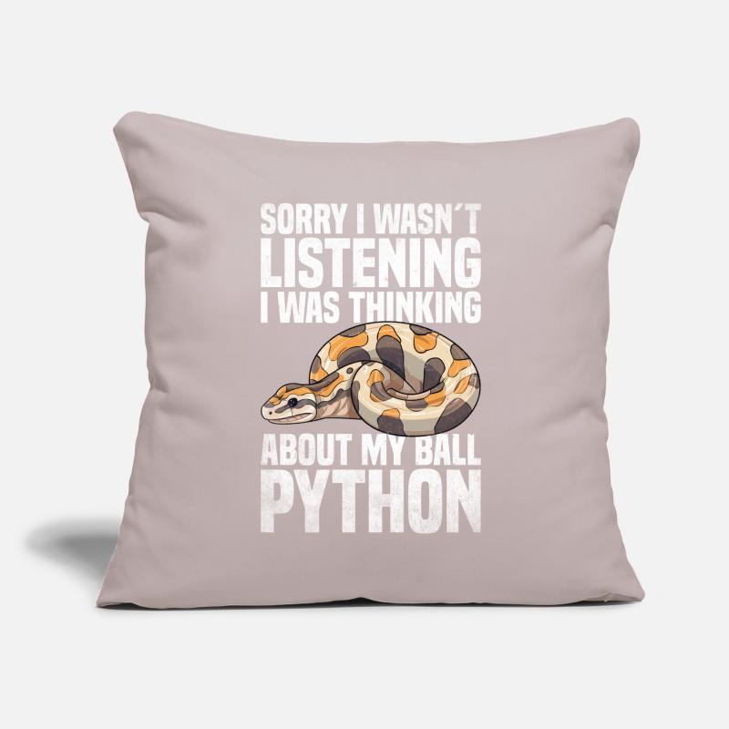 Boule de banane Python Herpétologiste Boule de corail Coussin et housse de 45 x 45 cm