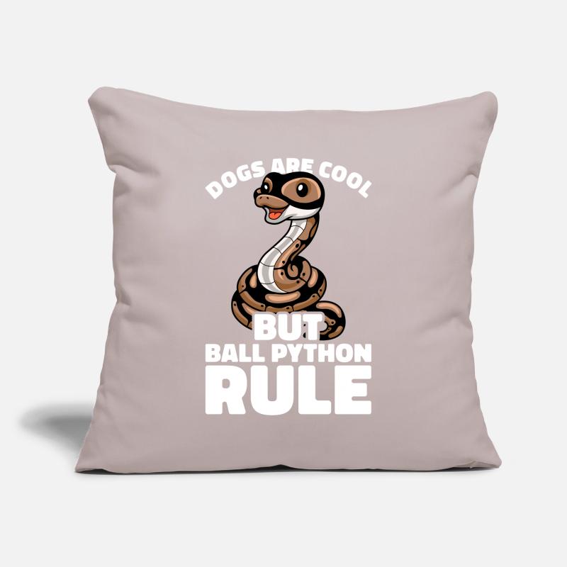 Boule de banane Python Herpétologiste Boule de corail Coussin et housse de 45 x 45 cm