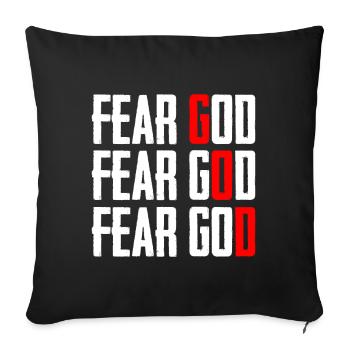 Fear God - Sofa pillow with filling 45cm x 45cm - black - Front