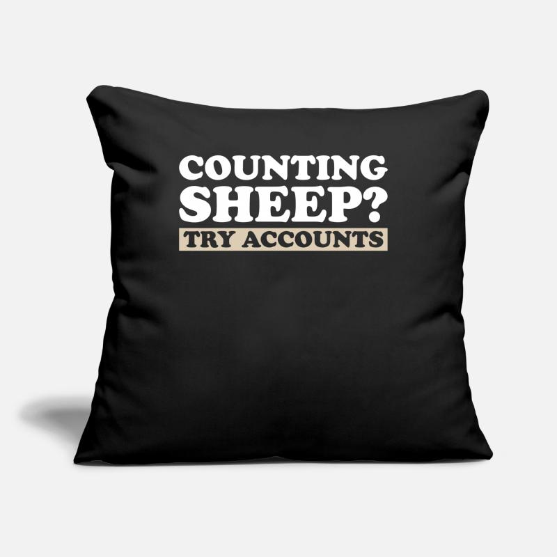 Comptabilité Comptable Financier Profession de comptable Coussin et housse de 45 x 45 cm