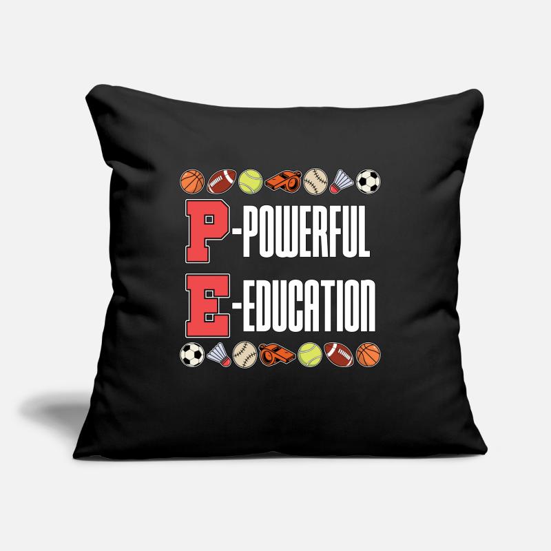 P.E Instructor Powerful Education Personal Trainer Sofakissen mit Füllung 45 x 45 cm