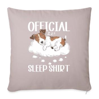 Official Sleeping House Jack Russell Terrier PJ - Sofa pillow with filling 45cm x 45cm - light taupe - Front