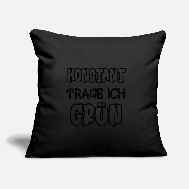 Constamment je porte du vert Dire Couleur verte Coussin et housse de 45 x 45 cm