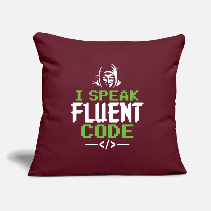 I Speak Fluent Code - Ethical Hacker Cybersecurity Sofakissen mit Füllung 45 x 45 cm