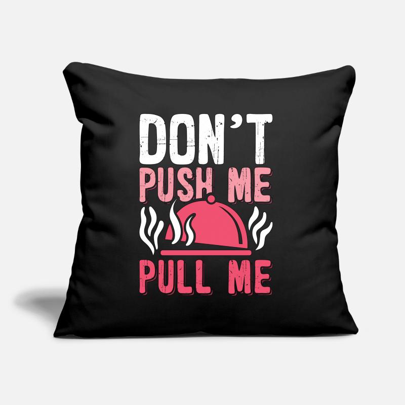 Pulled Pork BBQ Don't Push Me Pull Me BBQ Lover Sofakissen mit Füllung 45 x 45 cm