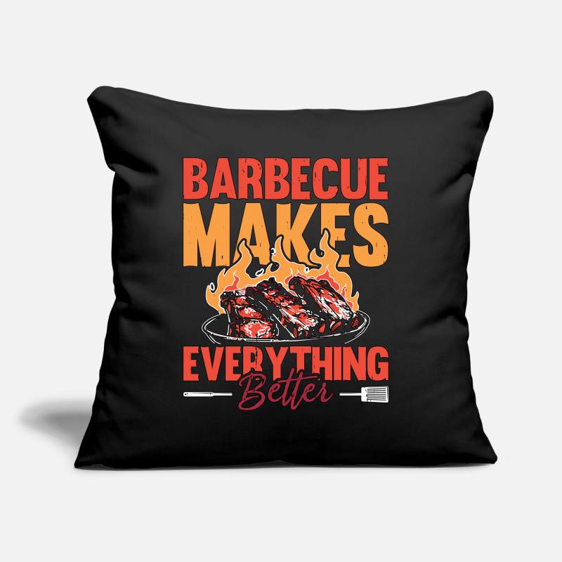 Pulled Pork BBQ Barbecue Makes Grilled Meat Lover Sofa pillow with filling 45cm x 45cm