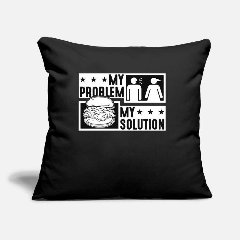 Pulled Pork BBQ My Problem My Pictogram Mom Dad Sofa pillow with filling 45cm x 45cm