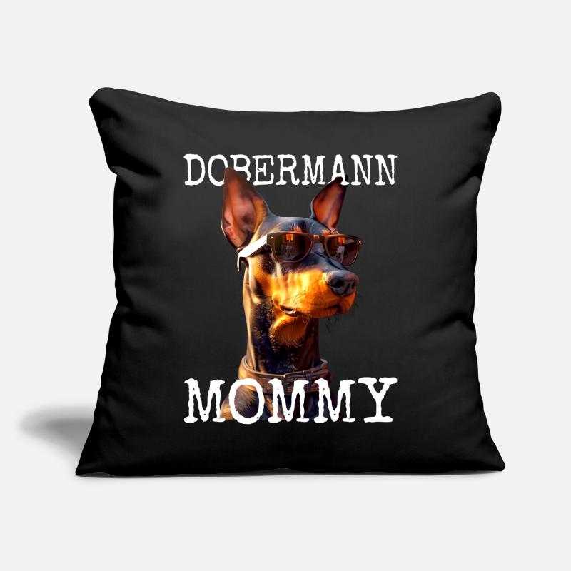 Dobermann Mommy Mama Mutter Muttertag Mom Doberman Sofakissen mit Füllung 45 x 45 cm
