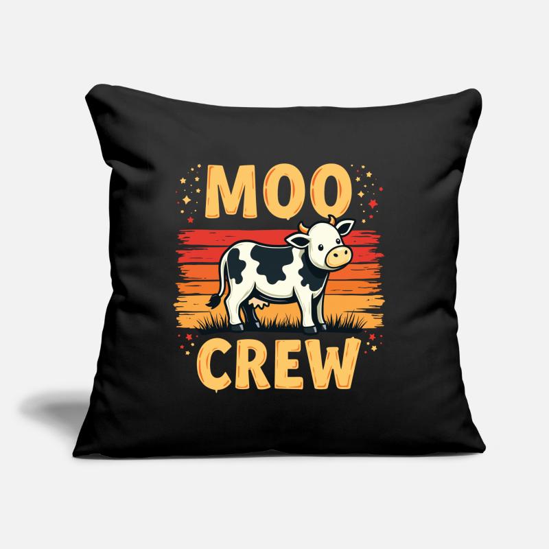 Cows Moo Cow Moo Cattle Dairy Cow Dairy Farmer Sofa pillow with filling 45cm x 45cm