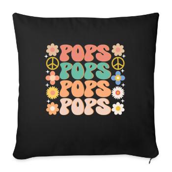 Groovy Grandpa Retro Matching Family Birthday - Sofa pillow with filling 45cm x 45cm - black - Front