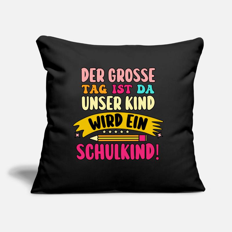 Eltern Schulkind Grundschule Erste Klasse Einschul Sofakissen mit Füllung 45 x 45 cm