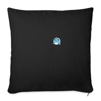 Narwhal Sea Süßer Narwhaler Liebhaber - Sofakissen mit Füllung 45 x 45 cm - Schwarz - Vorne