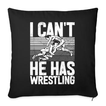 Wrestling Mom Wrestler Women Fighter - Sofakissen mit Füllung 45 x 45 cm - Schwarz - Vorne