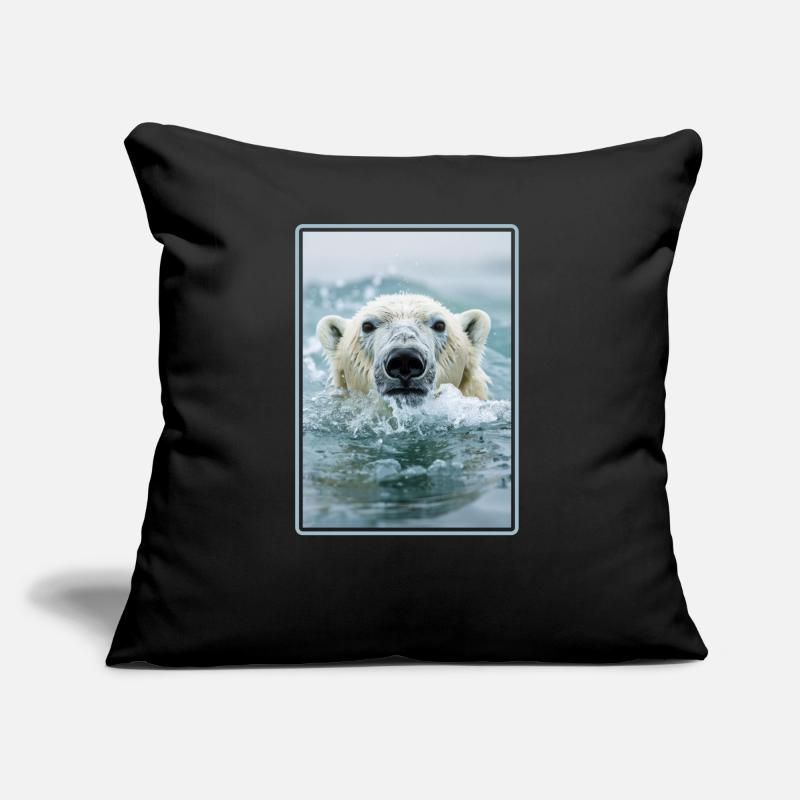 Polar Bear Eisbären Eisbär Sofakissen mit Füllung 45 x 45 cm