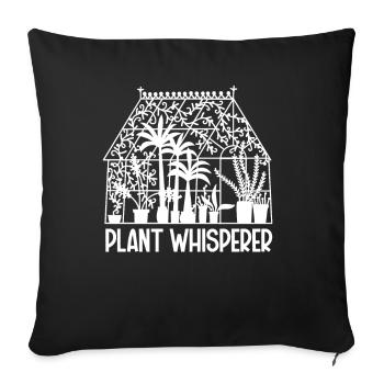 Garden Garden Garden Plants Vegetables - Sofa pillow with filling 45cm x 45cm - black - Front