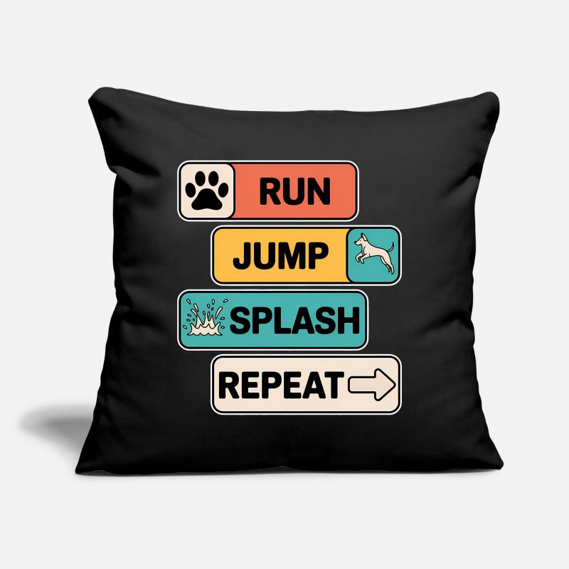 Dock Diving Saying Dog Diving Dock Diving Gift Sofa pillow with filling 45cm x 45cm