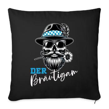 Le marié Funny EVJ - Coussin et housse de 45 x 45 cm - noir - Devant