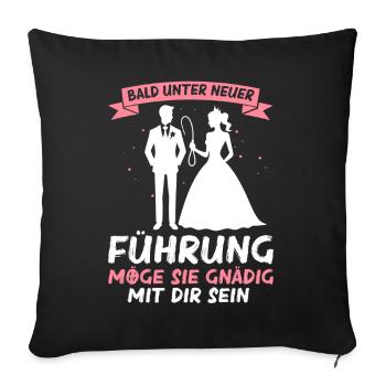 Le marié Funny EVJ - Coussin et housse de 45 x 45 cm - noir - Devant