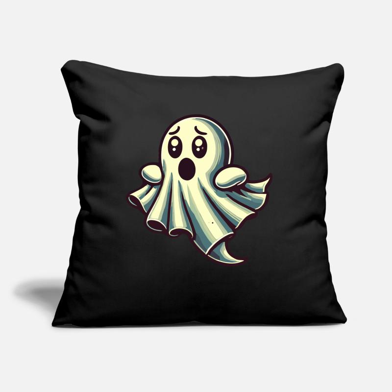 Scared Ghost Funny Ghost Design Sofa pillow with filling 45cm x 45cm