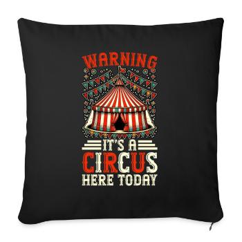 Circus Staff Carnival Costume Circus Event - Sofa pillow with filling 45cm x 45cm - black - Front