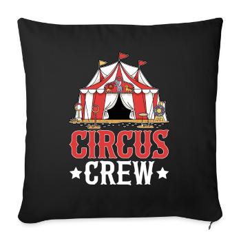 Circus Staff Carnival Costume Circus Event - Sofa pillow with filling 45cm x 45cm - black - Front