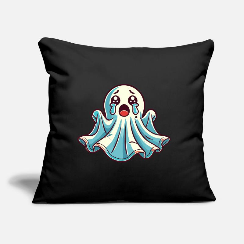 Sad Ghost Cute Weeping Ghosts Sofa pillow with filling 45cm x 45cm