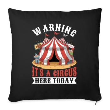 Circus Staff Carnival Costume Circus Event - Sofa pillow with filling 45cm x 45cm - black - Front