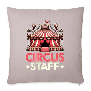 Circus Staff Carnival Kostüm Zirkusveranstaltung - Sofakissen mit Füllung 45 x 45 cm - helles Taupe - Vorne
