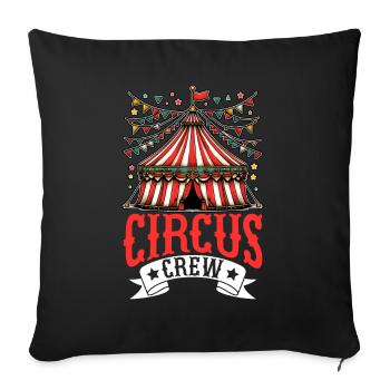 Circus Staff Carnival Costume Circus Event - Sofa pillow with filling 45cm x 45cm - black - Front