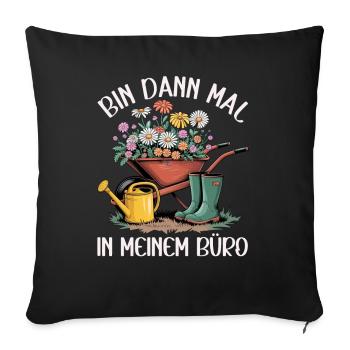 Garden Gardening Plants Gardeners Hobby Gardeners - Sofa pillow with filling 45cm x 45cm - black - Front
